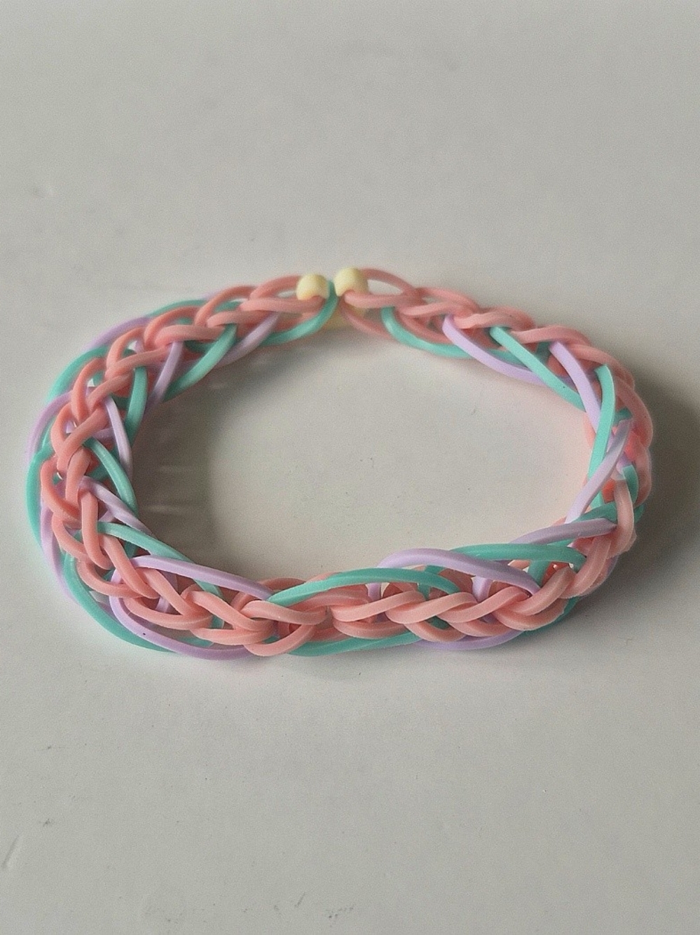 Handmade Elastic Bracelet - Pastel Loops